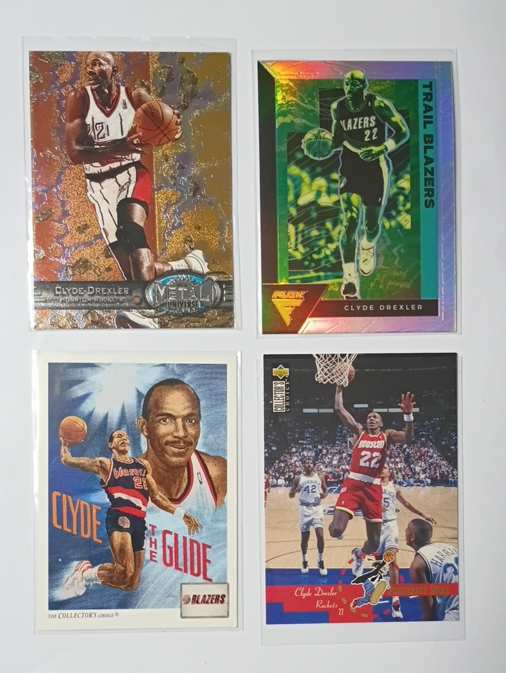 Clyde Drexler Basketball Card Lot - Multi Color